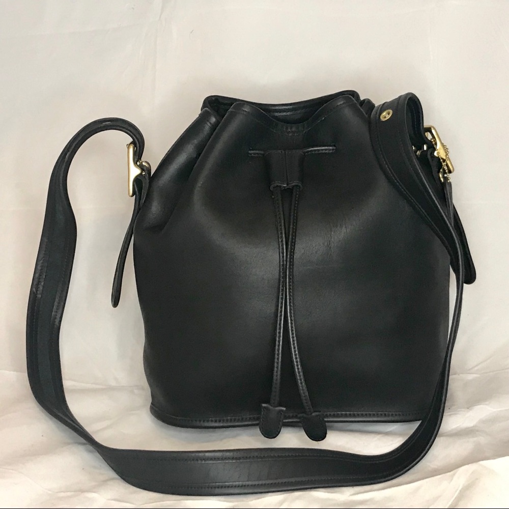 Vintage Coach Leather Bucket Bag